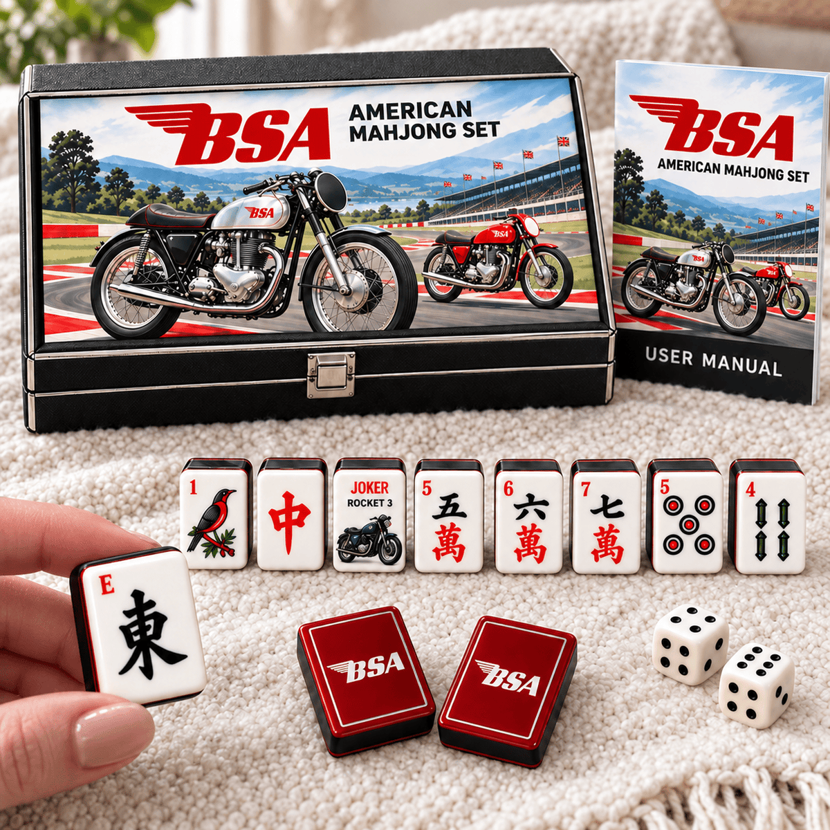 Premium BSA Mahjong Tiles Set TTMH
