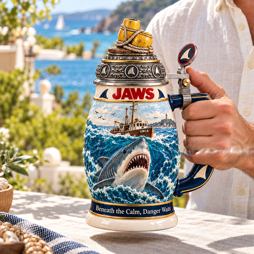 JAWS SCULPTED COLLECTOR STEIN HQH