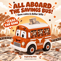 TLS School Bus Piggy Bank DNBN