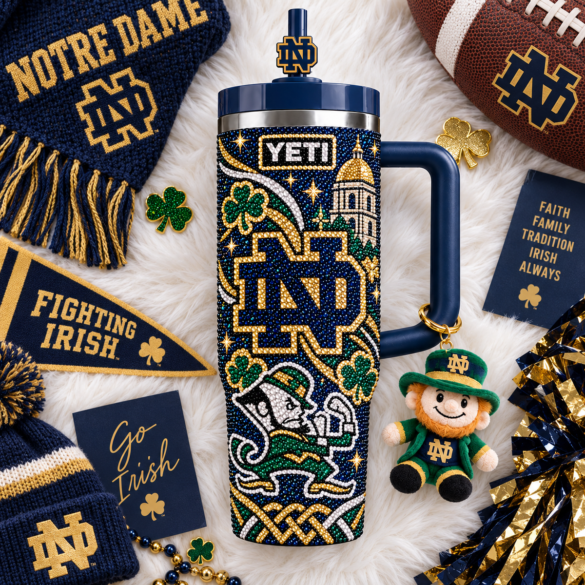 NDFI 40oz Tumbler With Handle TTNL