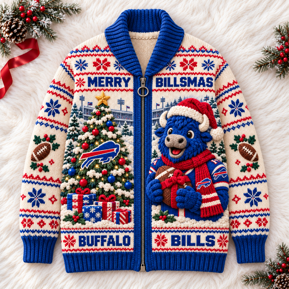 BFBL WOOL ZIP CARDIGAN NPL