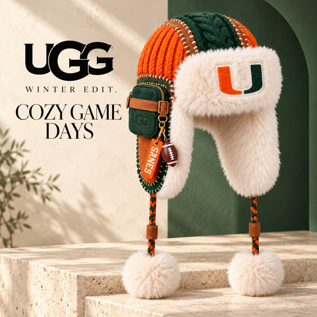MHC Plush Knit Trapper Hat DNBN