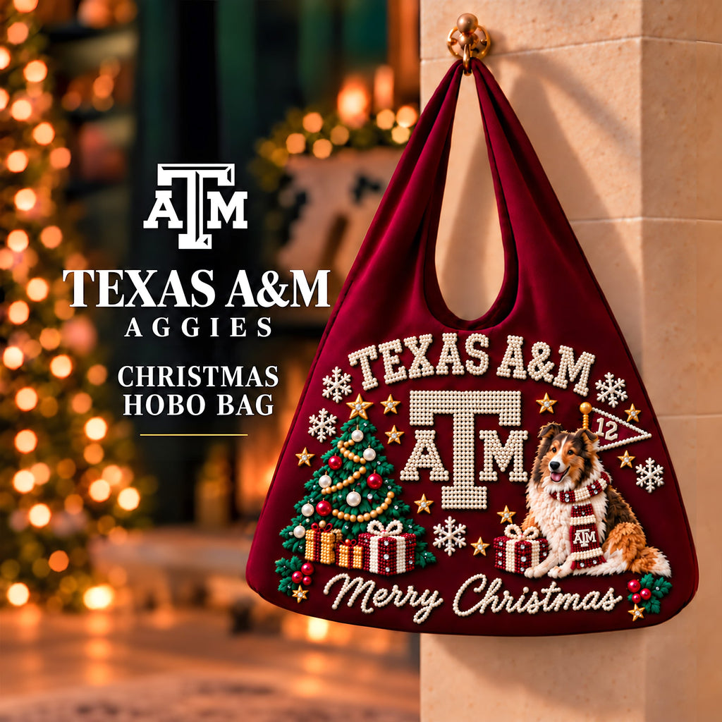 Premium TAMA Pearl-Embellished Christmas Hobo Bag PVNA