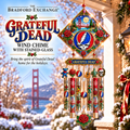 GRFD Premium Christmas Stained Glass Wind Chime NTNA