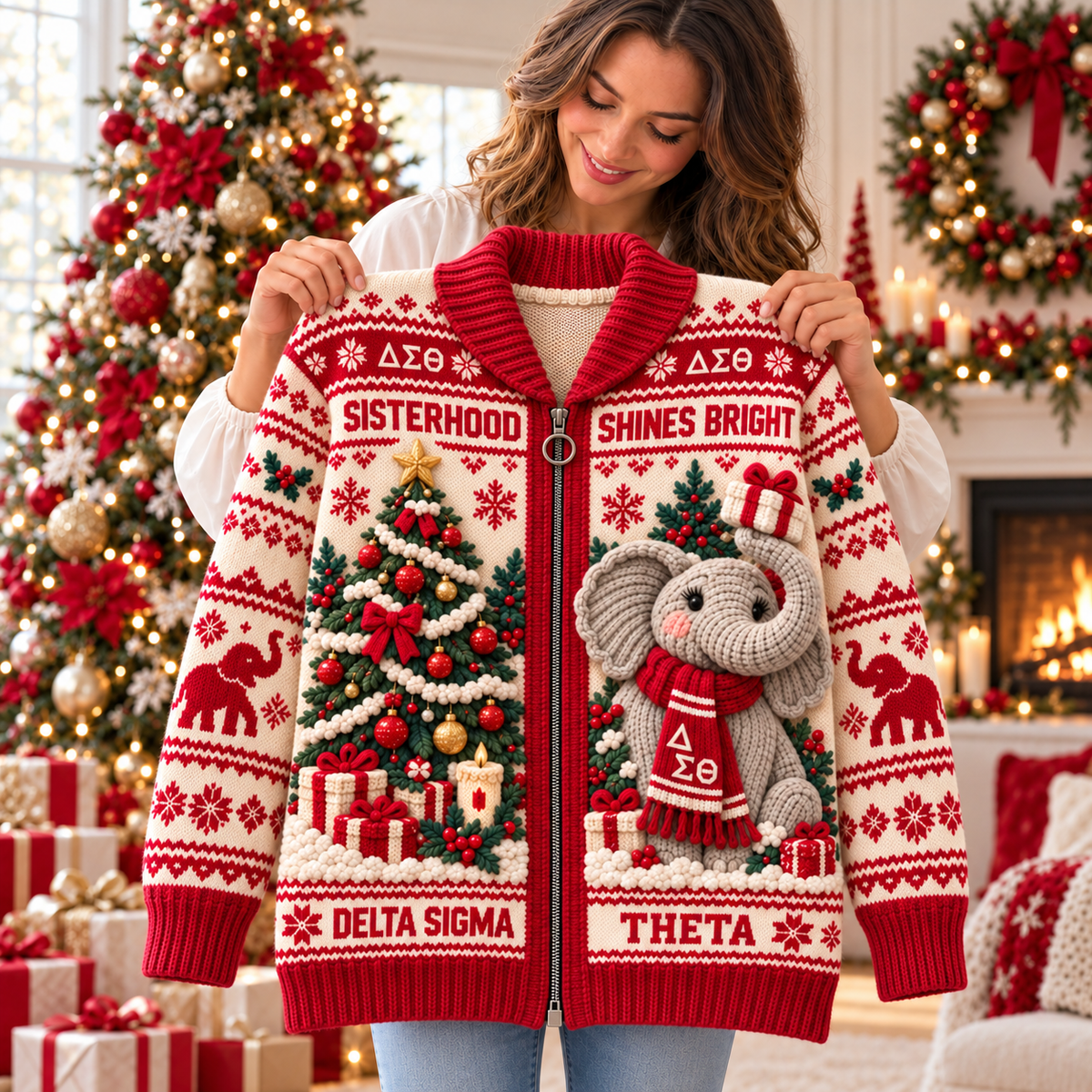 DST WOOL ZIP CARDIGAN NPL