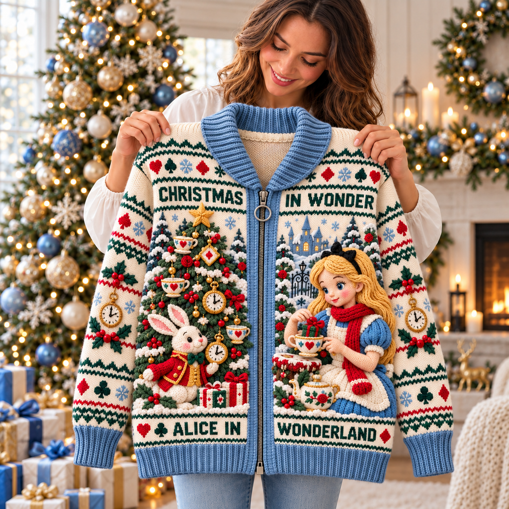 ALW WOOL ZIP CARDIGAN NPL