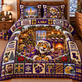 LSU 4 PIECES COVER BEDDING SET PDL (1 FITTED SHEET + 1 FLAT SHEET + 2 PILLOWCASES)