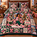 AKA 4 PIECES COVER BEDDING SET PDL (1 FITTED SHEET + 1 FLAT SHEET + 2 PILLOWCASES)