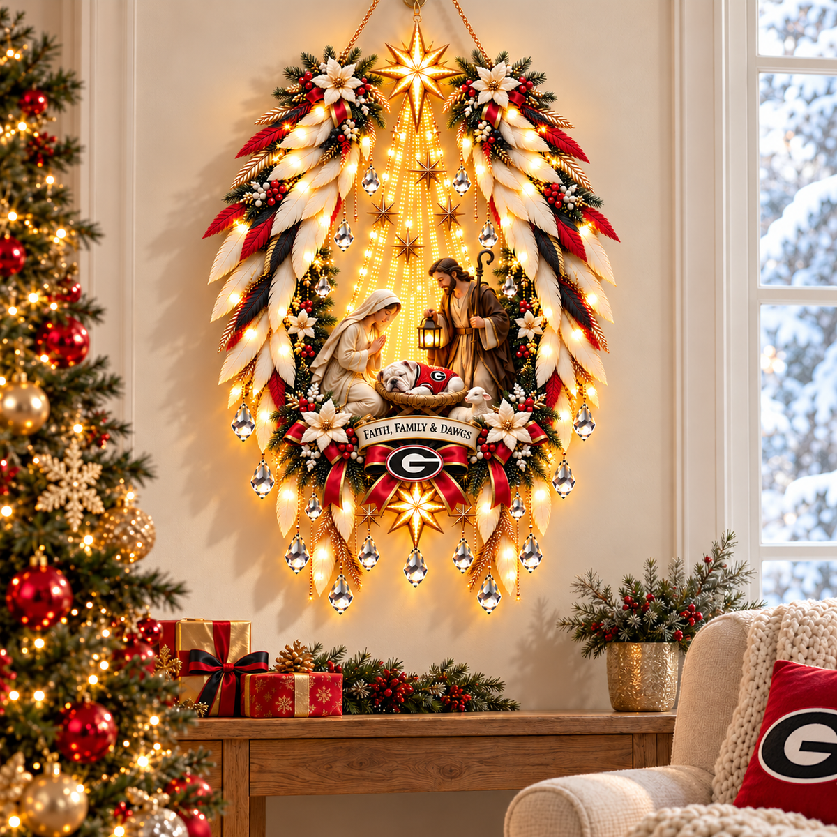 GGBD Illuminated Christmas Nativity Angel Wings PNPA