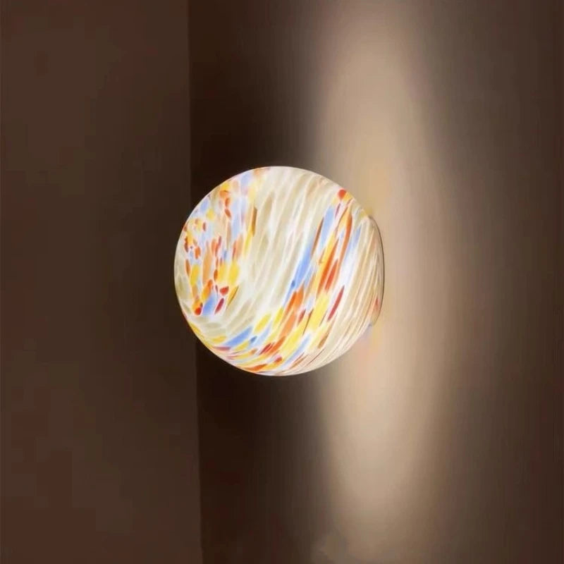 Contemporary Vintage Glass Aluminum Wall Light Wall Lamp Sconce For Bedroom Living room Wall Decoration Office Indoor Home