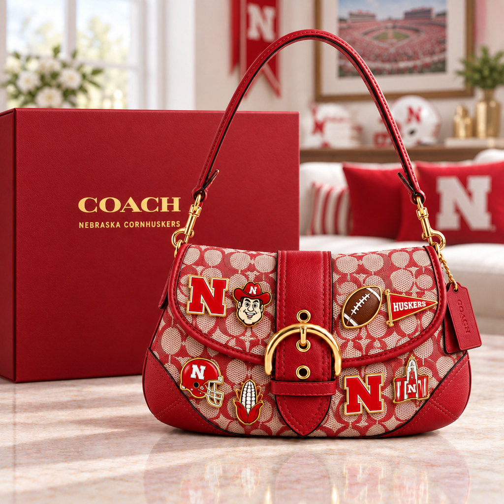 Nebraska Cornhuskers Soho Bag With Charm
