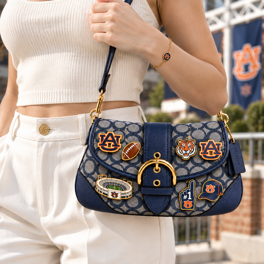 Auburn Tigers Soho Bag With Charm