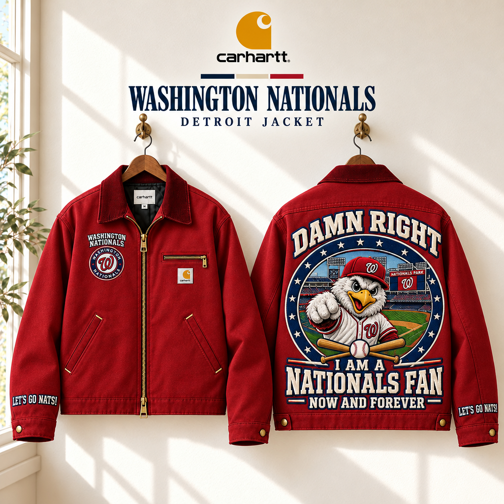 Washington Nationals Baseball Embroidered Detroit Jacket