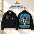 Miami Marlins Baseball Embroidered Detroit Jacket