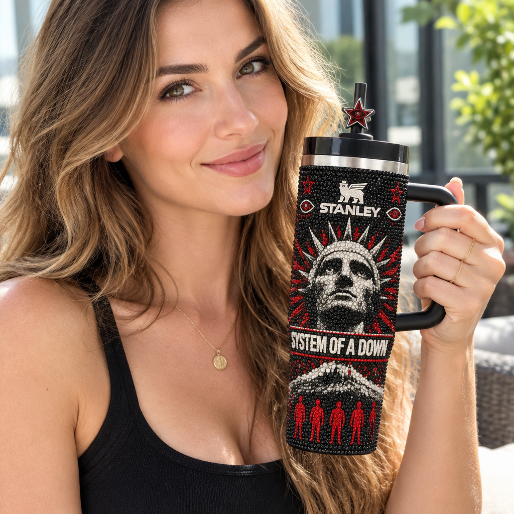 System Of A Down 40oz Tumbler With Handle TTNL