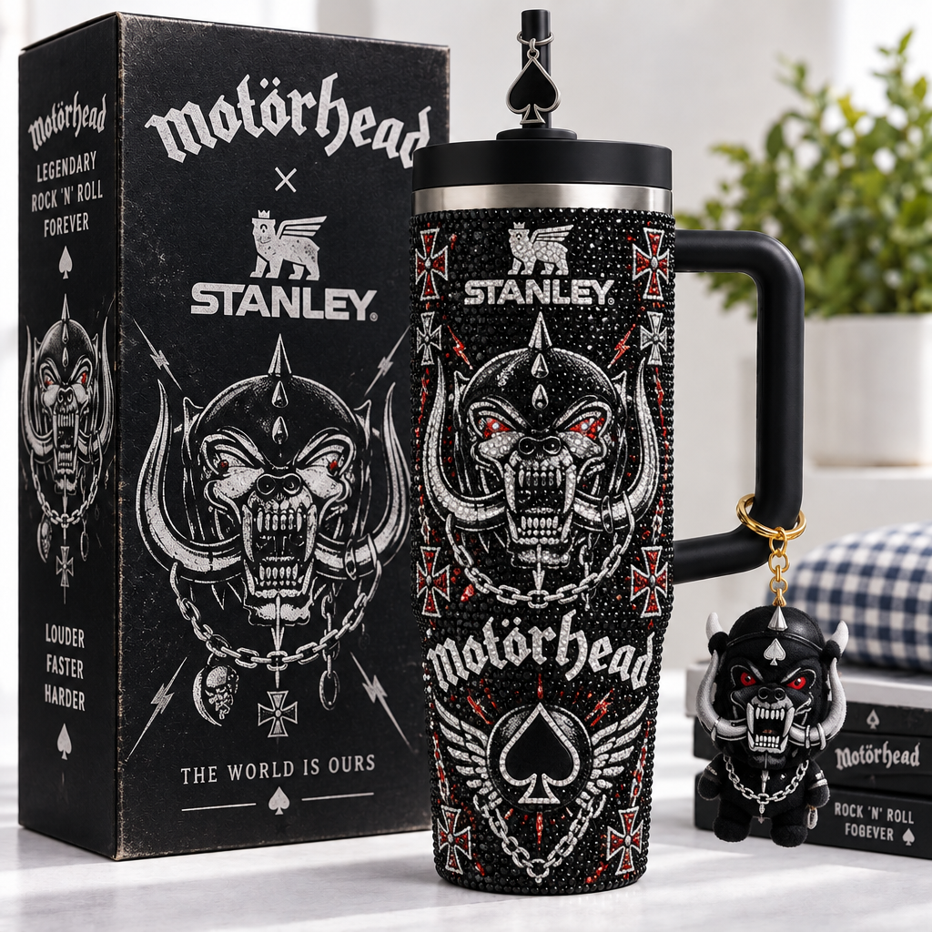 Mot Rhead 40oz Tumbler With Handle TTNL